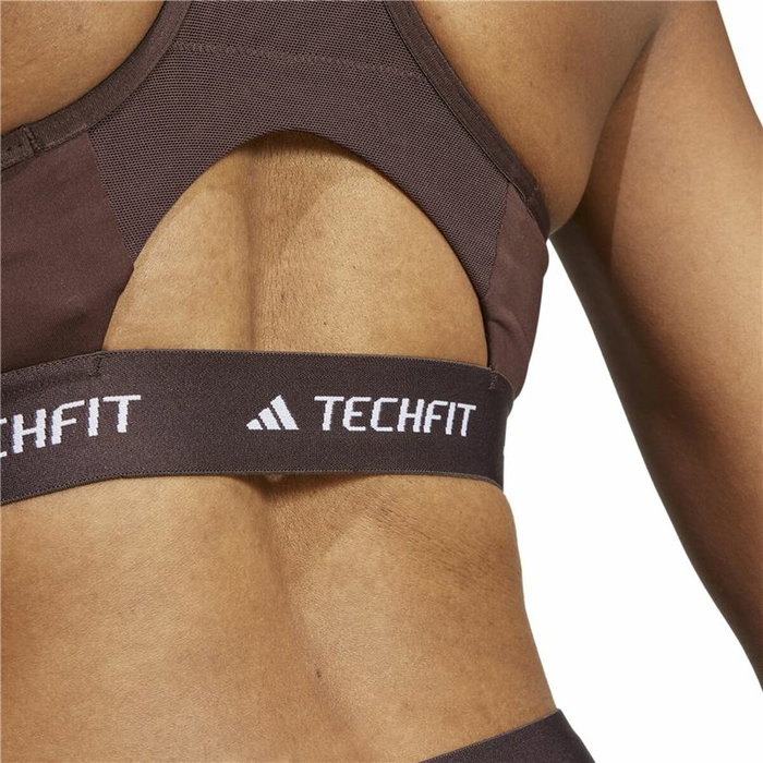 Soutien-gorge de Sport Adidas Techfit Medium Marron