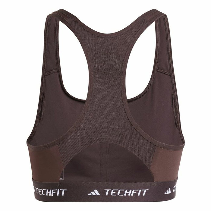 Soutien-gorge de Sport Adidas Techfit Medium Marron