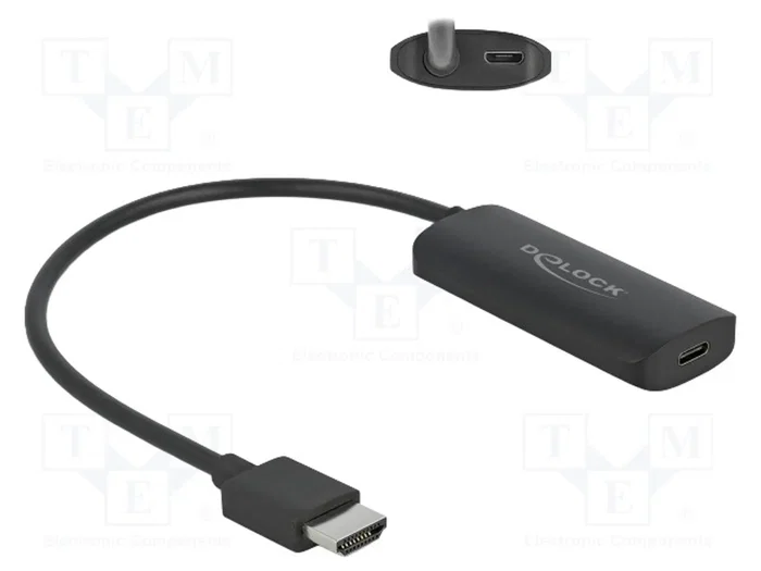 DELOCK Adaptateur HDMI vers USB-C et micro USB B, 0,18m DELOCK Adaptateur HDMI vers USB-C et micro USB B, 0,18m