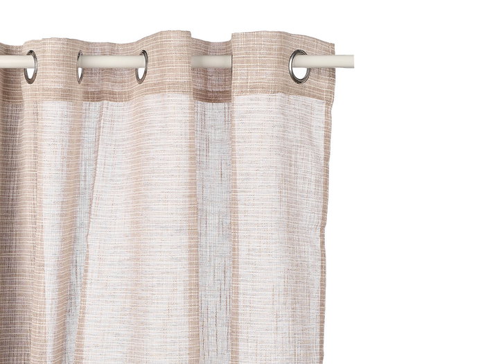 Giftdecor Rideau Marron à Rayures 24x5x36 cm Tissu 100% Polyester (Set de 6)