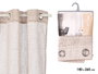 Giftdecor Rideau Marron à Rayures 24x5x36 cm Tissu 100% Polyester (Set de 6)