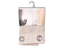Giftdecor Rideau Marron à Rayures 24x5x36 cm Tissu 100% Polyester (Set de 6)