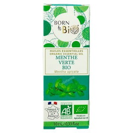 BORN TO BIO Huile Essentielle de Menthe Verte Organique 10 ml