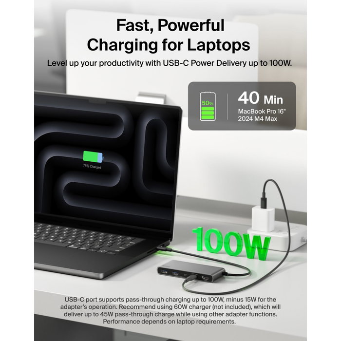 Belkin CONNECT Hub USB-C 7-en-1 avec deux ports USB-C, AVC023hqSGY