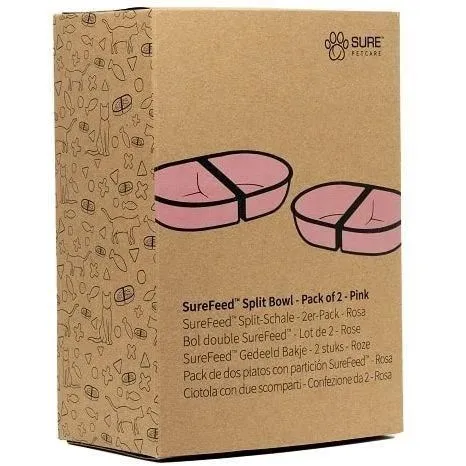 Sureflap Lot de 2 bols SureFeed rose