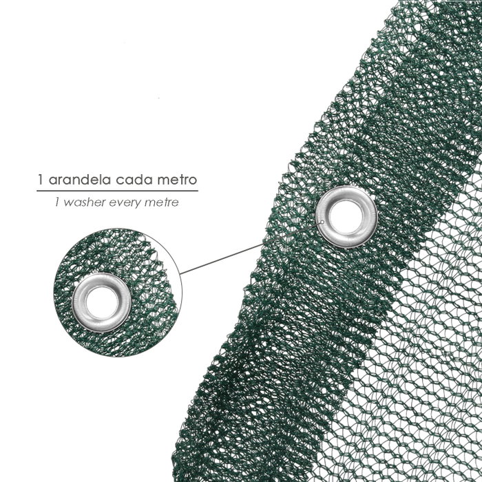 SATURNIA Bâche de récolte 8 x 12 mètres en HDPE 90 g/m²