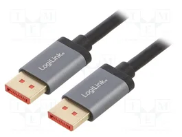 LOGILINK Câble DisplayPort 1.4, 2m, Noir