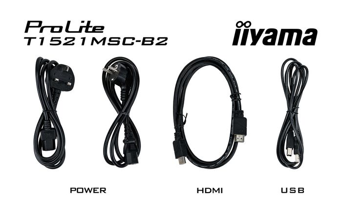 iiyama ProLite T1521MSC-B2 Moniteur Tactile 15 pouces 1024 x 768 Noir iiyama ProLite T1521MSC-B2 Moniteur Tactile 15 pouces 1024 x 768 Noir