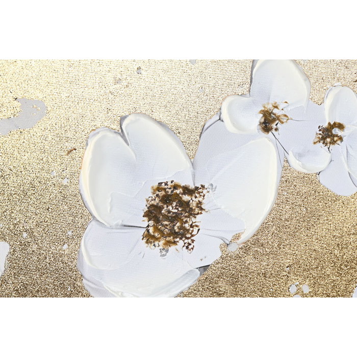 Toile Home ESPRIT Marron Gris Doré Arbre Moderne (2 Unités)