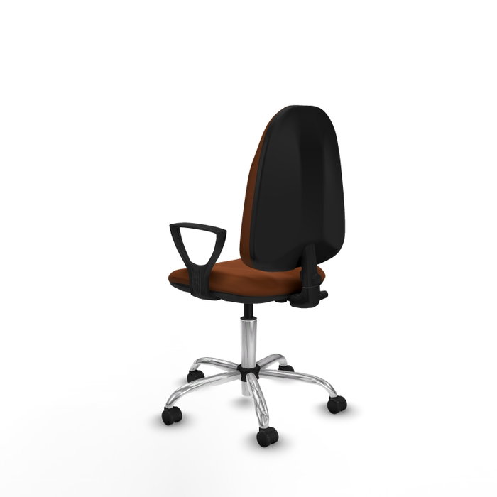 PIQUERAS Y CRESPO Chaise de bureau Algarra similicuir marron
