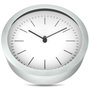 Mebus Horloge Quartz Murale et de Table 19634 Argentée et Blanche