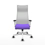 Piqueras y Crespo Chaise de Bureau Albacete Lila et Blanc