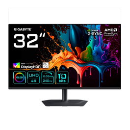 Gigabyte MO32U2 Moniteur Gaming 31,5 pouces QD-OLED 4K 240 Hz