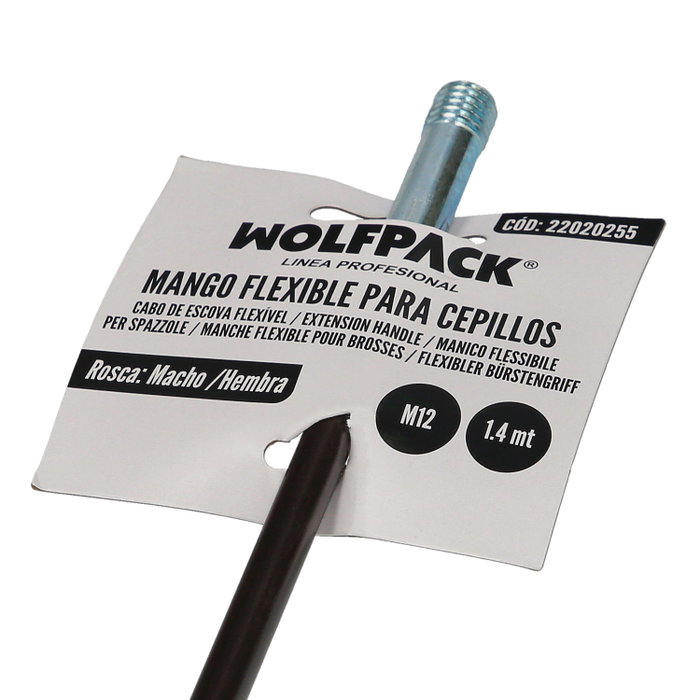 WOLFPACK LINEA PROFESIONAL Mât Flexible de Débroussaillage M12 1,4 m WOLFPACK LINEA PROFESIONAL Mât Flexible de Débroussaillage M12 1,4 m