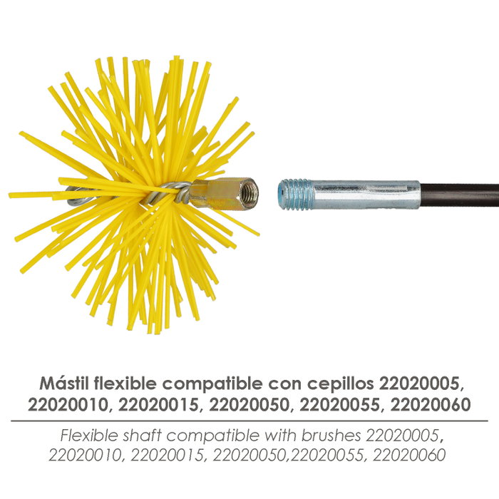 WOLFPACK LINEA PROFESIONAL Mât Flexible de Débroussaillage M12 1,4 m WOLFPACK LINEA PROFESIONAL Mât Flexible de Débroussaillage M12 1,4 m