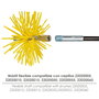 WOLFPACK LINEA PROFESIONAL Mât Flexible de Débroussaillage M12 1,4 m
