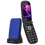 Volfen Astro Flip 4G Téléphone Mobile pour Personnes Âgées, Double SIM, 2,8", Bouton SOS, Charge USB-C