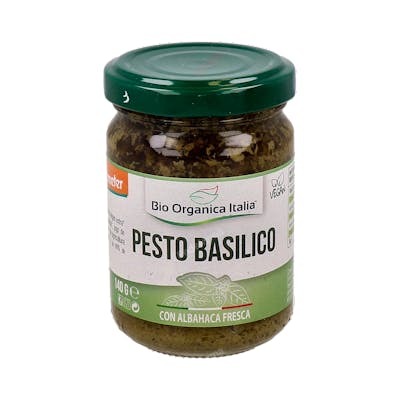 BIO ORGANICA ITALIA Pesto Basilico 140g Demeter Vegan - Pesto à l'huile d'olive extra vierge, sans fromage BIO ORGANICA ITALIA Pesto Basilico 140g Demeter Vegan - Pesto à l'huile d'olive extra vierge, sans fromage
