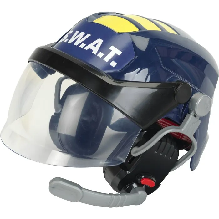 Klein 8809 - Casque Déguisement S.W.A.T Enfant avec Visière Escamotable et Écouteurs Factices - Dès 3 Ans - 36 cm