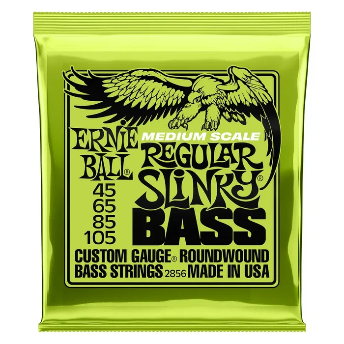 Ernie Ball Jeu de cordes basse électrique Slinky Regular échelle moyenne 45-105