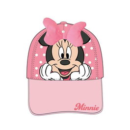 Cerdá - Casquette à visière courbe avec applications Minnie - Taille 53 cm - Pour enfant à partir de 3 ans - Rose