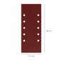 WOLFPACK LINEA PROFESIONAL Papier abrasif LO250 grain 80 avec trous, 115x280 mm (10 pièces)