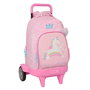 Cartable à roulettes Glow Lab Rose 33 x 45 x 22 cm