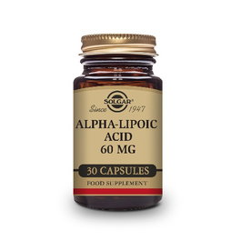 SOLGAR Acide Alpha-Lipoïque 60 mg, 30 capsules végétales