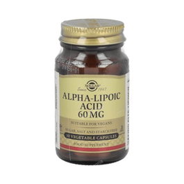 SOLGAR Acide Alpha-Lipoïque 60 mg, 30 capsules végétales