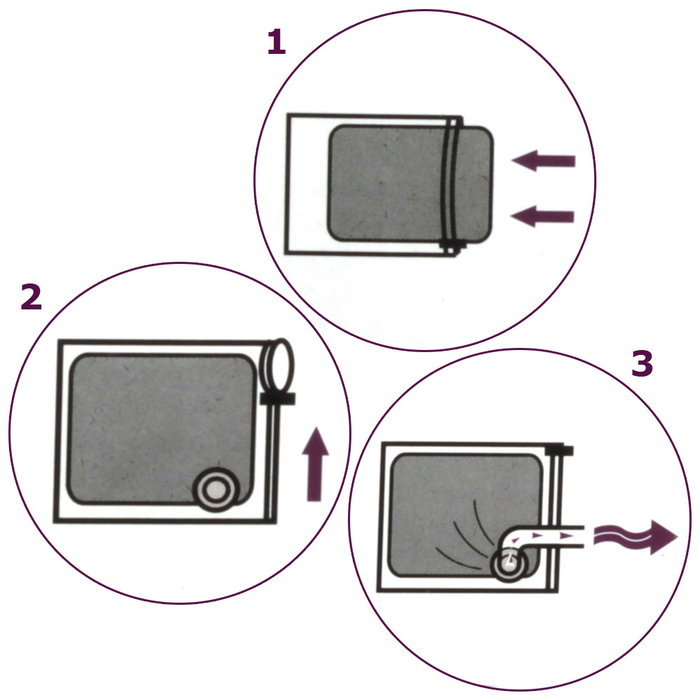Je cherche une Idee Sac de compression sous vide 68x98 cm