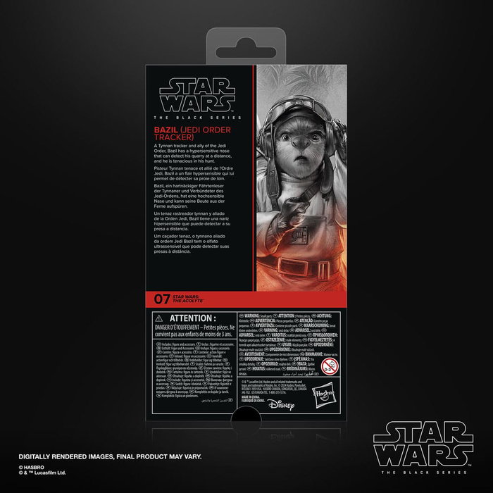 Star Wars: The Acolyte Black Series figurine Bazil (Jedi Order Tracker) 10 cm