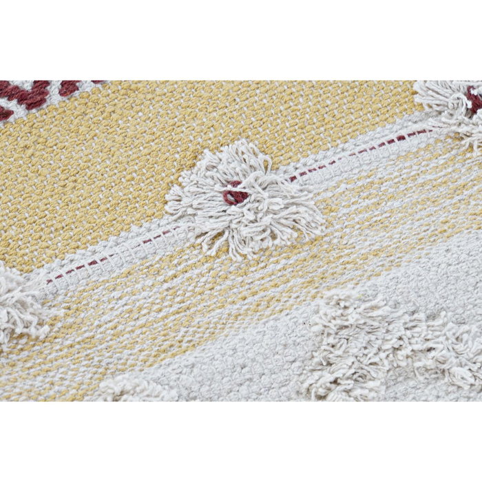 Housse de coussin DKD Home Decor Multicouleur Frange Boho (60 x 60 x 2 cm)