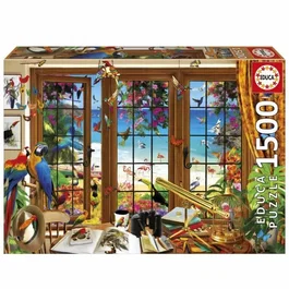 Educa Puzzle Fenêtre de l'Observateur d'Oiseaux 1500 Pièces - 85 x 60 cm - Puzzle Adulte
