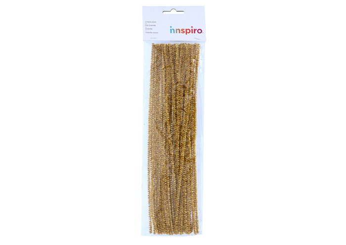 Innspiro Limpiapipas Chenille Métalliques Or 3mm x 30cm, 40u.