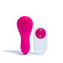 Platanomelón Vibromasseur Clitoridien Cala Fuchsia Silicone Rechargeable USB Résistant à l'Eau avec Télécommande 1 Unité