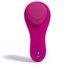 Platanomelón Vibromasseur Clitoridien Cala Fuchsia Silicone Rechargeable USB Résistant à l'Eau avec Télécommande 1 Unité