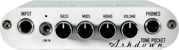 ASHDOWN Tone Pocket - Préamplificateur pour Casque et Interface Audio - Blanc