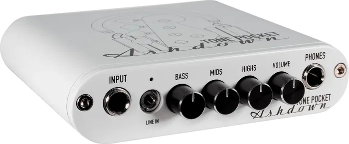 ASHDOWN Tone Pocket - Préamplificateur pour Casque et Interface Audio - Blanc