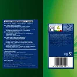 RIPOLIN Peinture pour murs et plafonds intérieurs, sous-couche intégrée, finition satinée, Blanc - 10 Litres - Fabrication Française