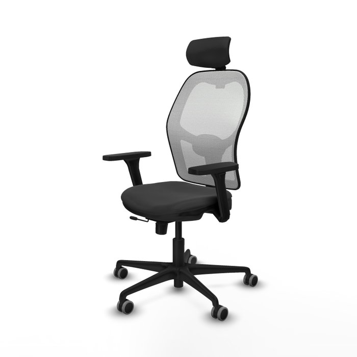 Piqueras y Crespo Chaise de Bureau Jorquera Gris foncé et Blanc Piqueras y Crespo Chaise de Bureau Jorquera Gris foncé et Blanc
