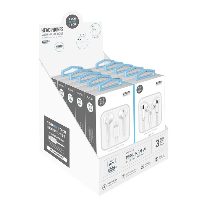 Tech One Tech Expositeur pour écouteurs Eartech avec 10 unités (5x 73446 + 5x 73447)