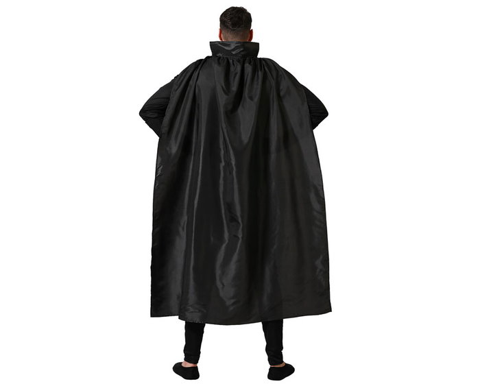 Heroe Comic - Déguisement Super-héros Adulte Noir Puissant - Costume Complet avec Cape, Ceinture et Accessoires - Taille XS-S - Polyester - 2023