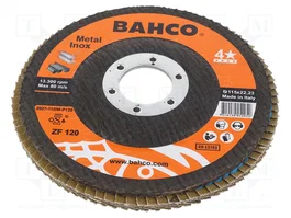 BAHCO Disque à polir à lambeau Ø 115mm Granulation 120