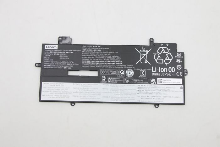 Lenovo Batterie interne 57Wh 3695mAh pour ThinkPad X1 Carbon et Yoga Gen6 Lenovo Batterie interne 57Wh 3695mAh pour ThinkPad X1 Carbon et Yoga Gen6