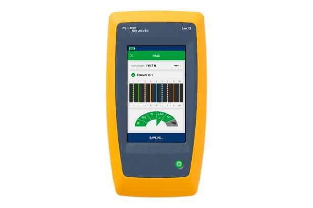 Fluke - Écran tactile capacitif couleur multi-touch 800 x 480, batterie Lithium-ion 3.6 V 6400 mAh, prise en charge LLDP/CDP/FLP, IEEE 802.3af/at/bt