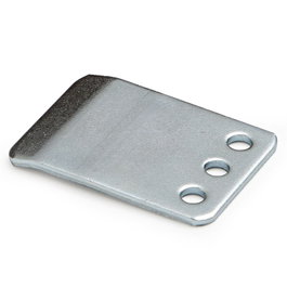 HERRAJES ALK Pletina courbe avec aile 30x42 mm zincée