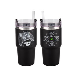 Paladone Products Xbox gobelet Tumbler Gamer avec paille coudée, 0,9 L