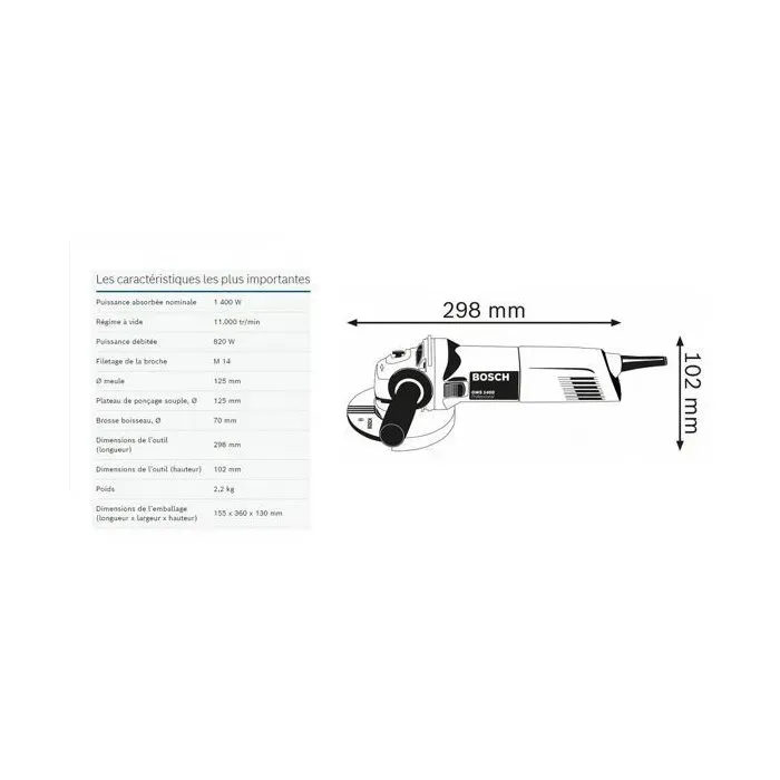 Bosch Professional GWS 1400