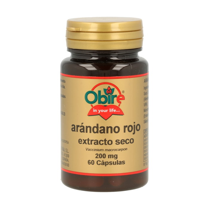 OBIRE Arándano Rojo 5000 mg (Extrait sec 200 mg) 60 capsules