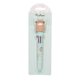 ERIK - Stylo 3D à 10 couleurs Foodie Collection avec personnage Pusheen en topper PVC - Stylo à bille